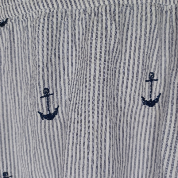 Lucy Love Blue and White With Anchors Halter Style Top - Picture 5 of 12